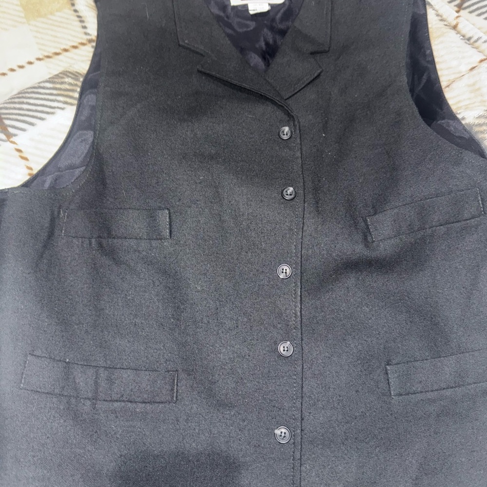 The old frontier clothing co Black Button-Up Vest